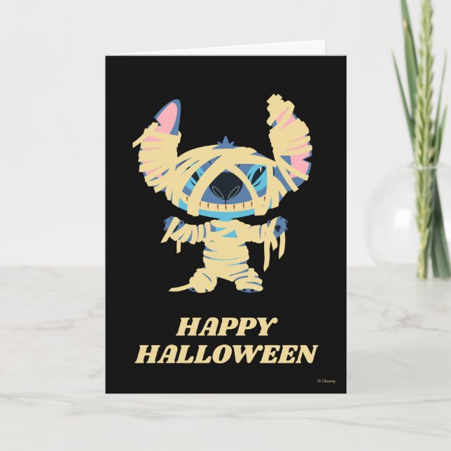 Carte Stitch Halloween maman (Devant)
