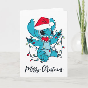 Carte Stitch   Lumières de Noël