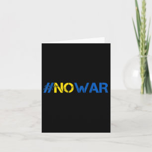 Carte Stop War Support Ukraine Shirt #nowar Stand With U
