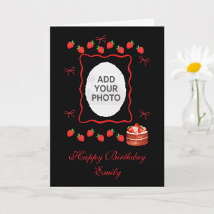 Carte Strawberry Birthday Card