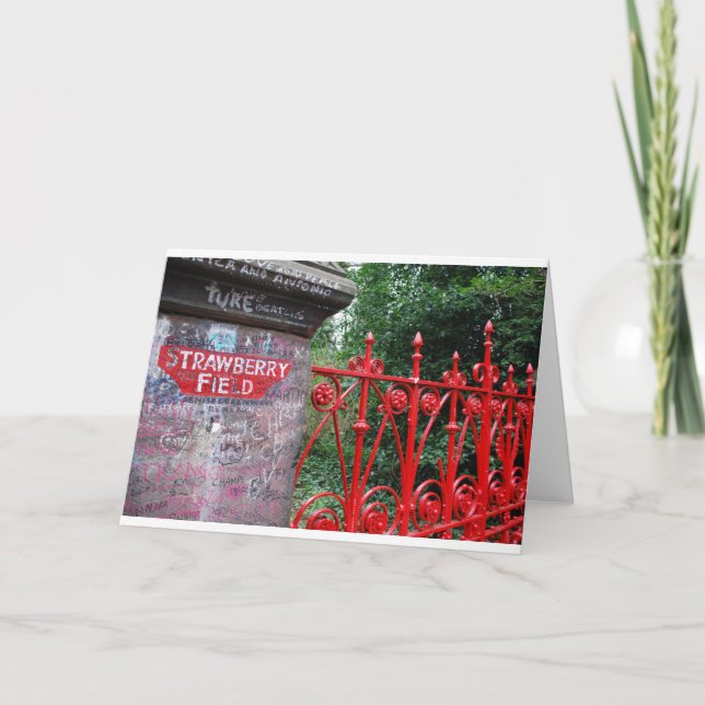 Carte Strawberry Fields Liverpool (Devant)