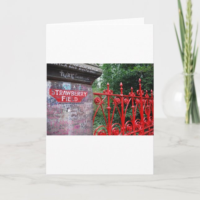 Carte Strawberry Fields Liverpool (Devant)