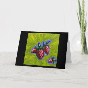 Carte Strawberry Pow Greeting Card