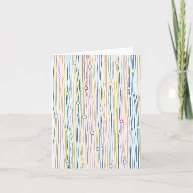 Carte Streamers et Pinwheels (Devant)