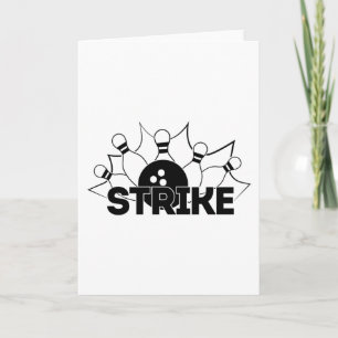 Carte Strike Sign Bowling