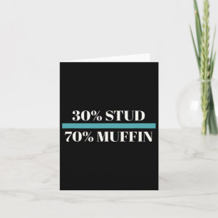 Carte Stud 70% Muffin Funny Fête des pères Valentines