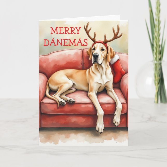 Carte Stunning Great Dane Christmas Card (Devant)