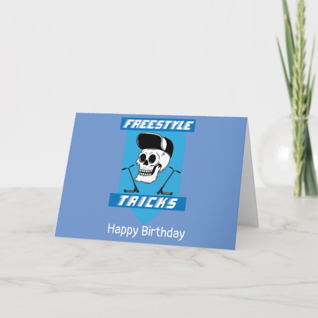 Carte Stunt Scooter Free Rider Traces (Devant)