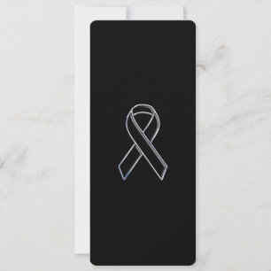 Carte Style Chrome Noir de la sensibilisation au ruban