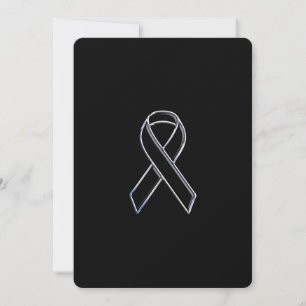 Carte Style Chrome Noir de la sensibilisation au ruban