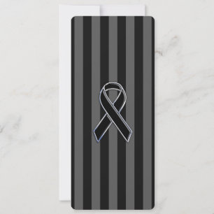 Carte Style Chrome Noir de la sensibilisation au ruban