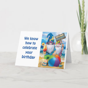 CARTE STYLE GNOME ANIMAUX DE PARTI