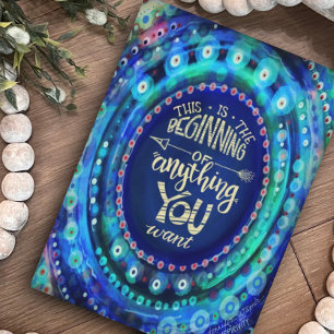 Carte Style moderne bleu Début de tout ce que vous voule