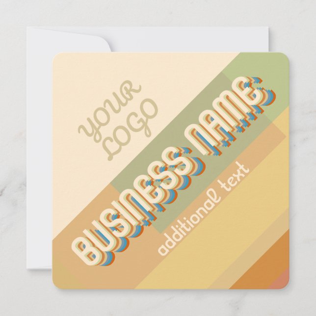 Carte Style Retro-Moderne Inspiré (Devant)