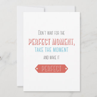 Carte Style typographique rétro motivant