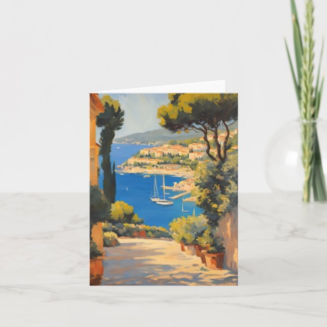 Carte Style vintage Côte d'Azur (Devant)