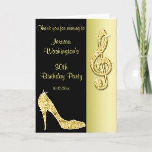 Carte Stylet d'or et Merci triple d'anniversaire de