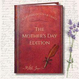 Carte Stylish Vintage Storybook Mother's Day Photo Card