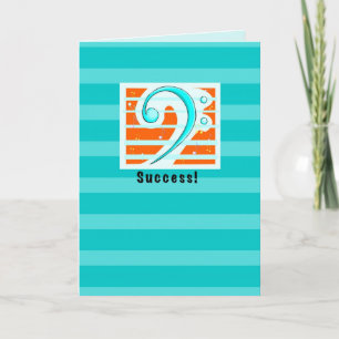 Carte Succès Félicitations avec Music Bass Clef