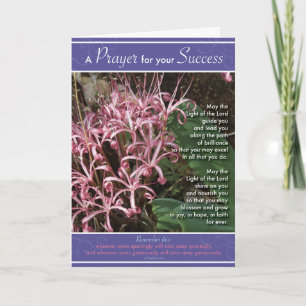 Carte Succès rose de lis