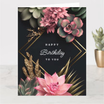 Succulent et fleurs arrière - plan