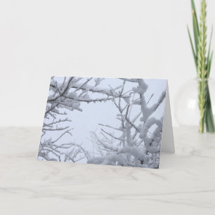 Carte Succursales congelées Wintry encadrant Sky