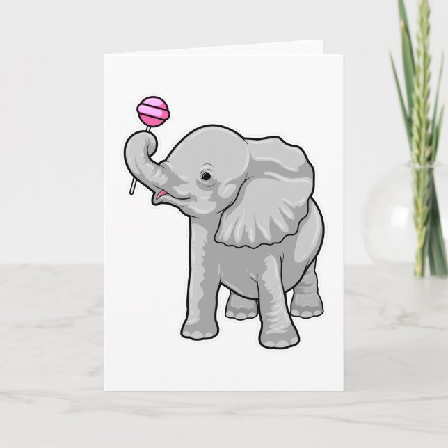 Carte Sucette d'Éléphant (Devant)