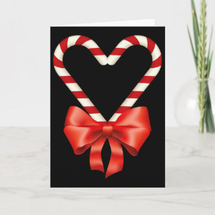 Carte Sucre de canne De Noël Coeur Pour Enfants Hommes F