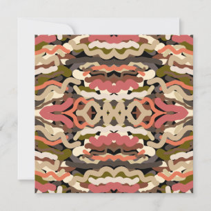 Carte Sud-Ouest Squiggly Laid Terre Tone Abstrait