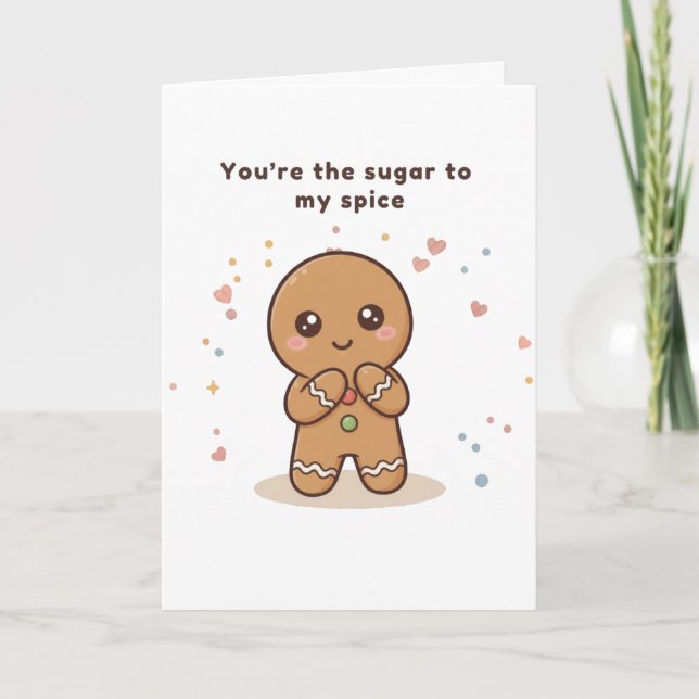 Carte Sugar to My Spice Puchi Dōshi Gingerbread Card (Devant)