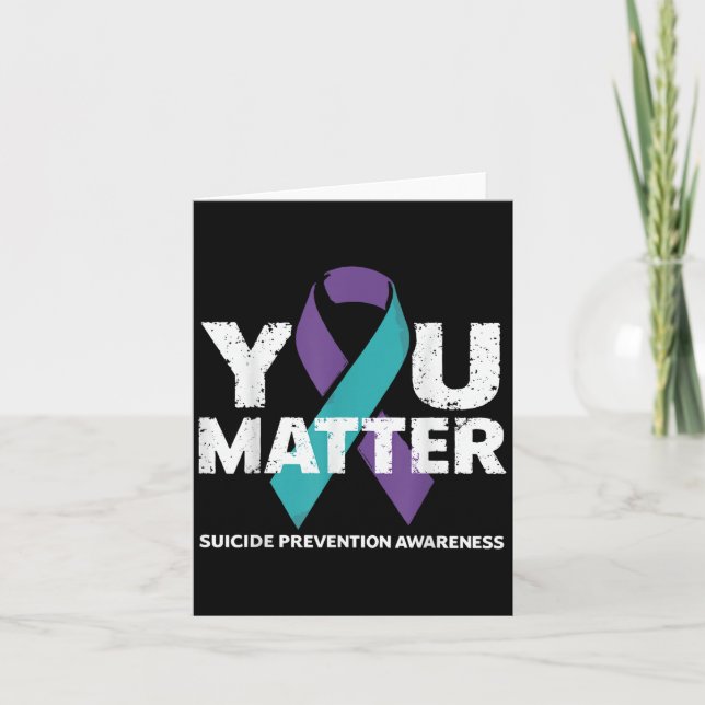 Carte Suicides Prevention Shirts Suicide Awareness  (Devant)