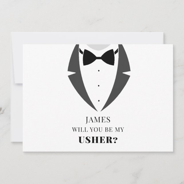 Carte Suit Up Be My Groomsman Best man Proposition Card (Devant)