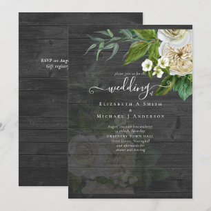 Carte Suite Mariage Sublime - Roses Blanches