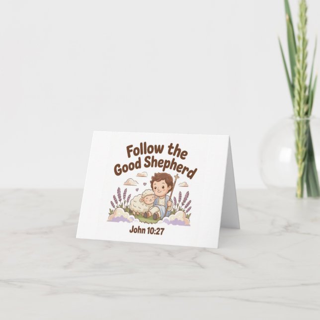 Carte Suivez Le Bon Pasteur Christian (Devant)