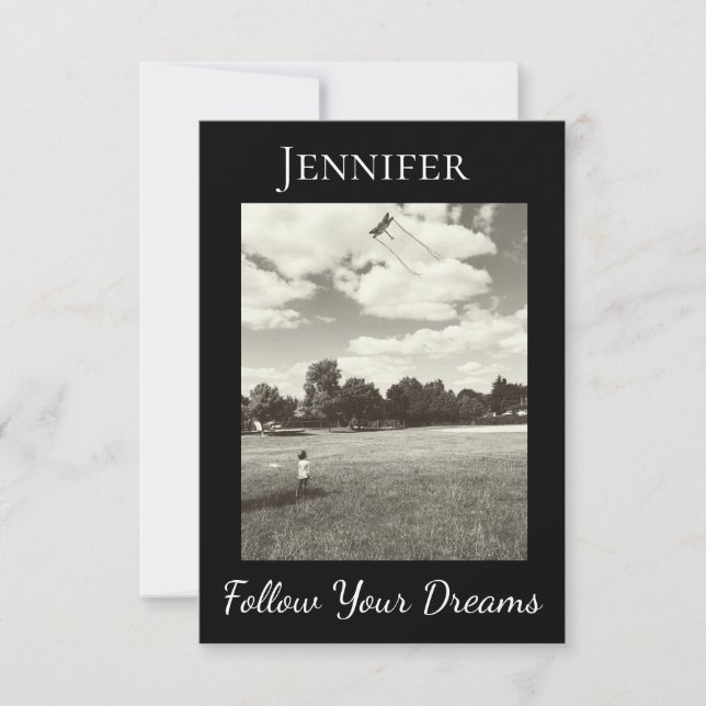 Carte Suivez vos rêves Diplôme Inspiration Verse (Devant)
