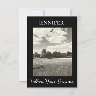 Carte Suivez vos rêves Diplôme Inspiration Verse