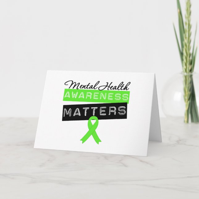 Carte Sujets de conscience de santé mentale (Devant)
