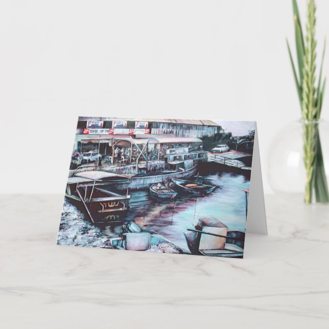 Carte Sultry Prelude au crépuscule, Jaffe, Israel Voitur (Devant)