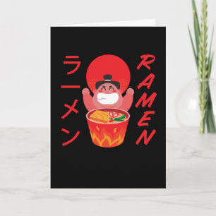 Carte Sumo Wrestler de Nouilles Anime Manga Amusant Japo