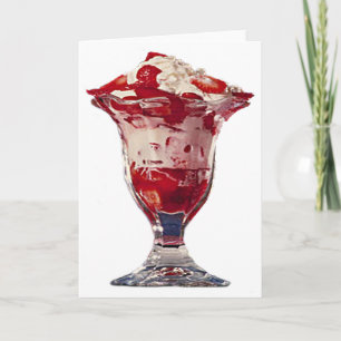 Carte Sundae aux fraises