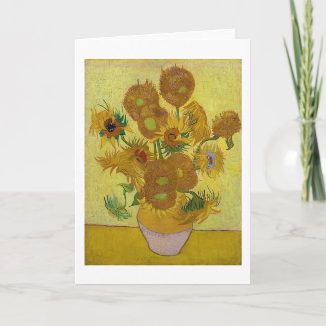 Carte Sunflower, Vincent van Gogh, 1889 (Devant)