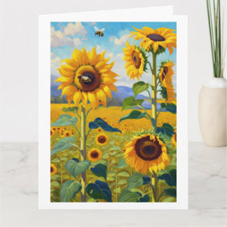 Carte Sunflowers Happy Birthday Ajouter votre texte salu