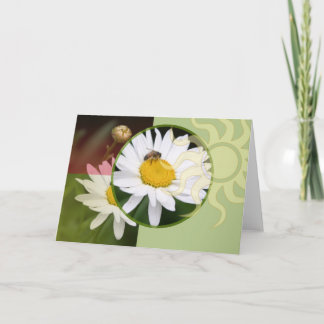 Carte Sunlit Daisy et Bee
