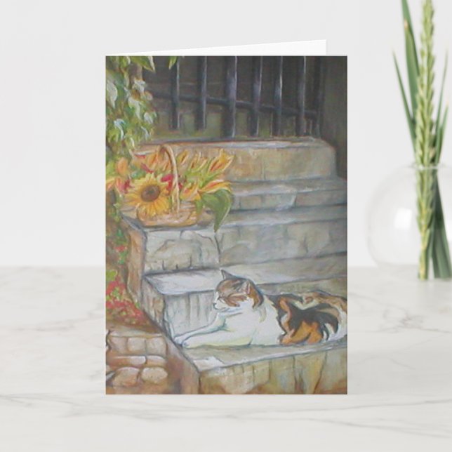 Carte Sunning Tabby (Devant)