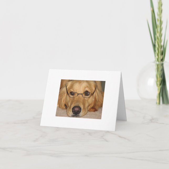 Carte Sunny Note - Sunshine Golden Retriever Resc (Devant)