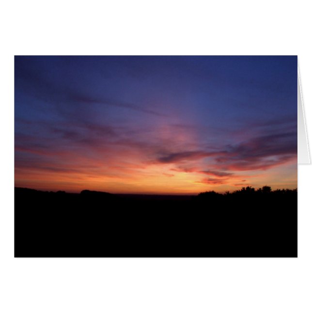 Carte Sunset (Devant horizontal)