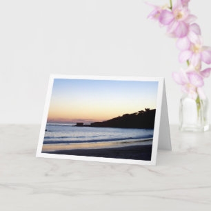 Carte Sunset Beach Silhouette Paysage