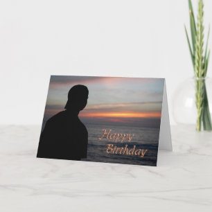 Carte Sunset Birthday Card for Reunited Father or Son
