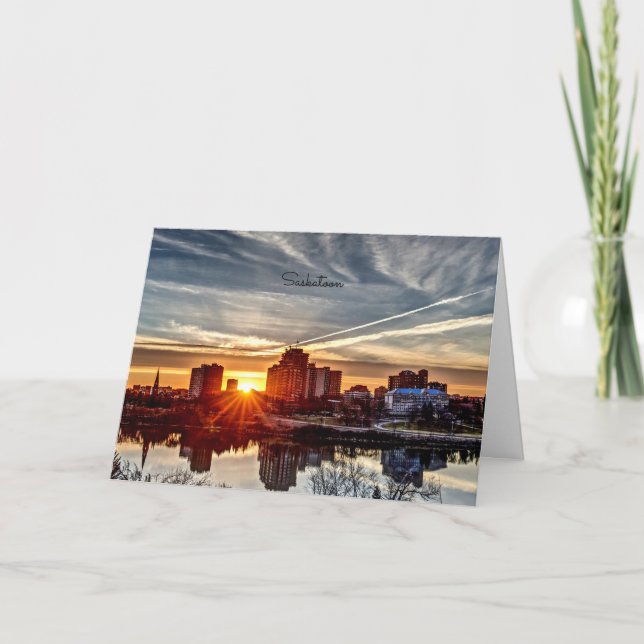 Carte Sunset de Saskatoon (Devant)