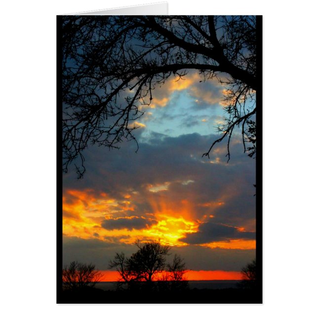 Carte Sunset Lake Winnebago (Devant)